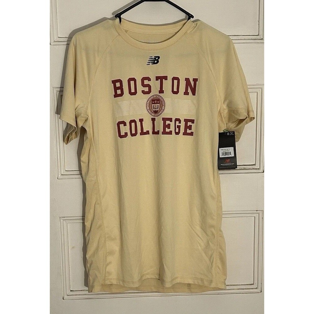 NWT Boston College Women's Short Sleeve Tech Tee in gold